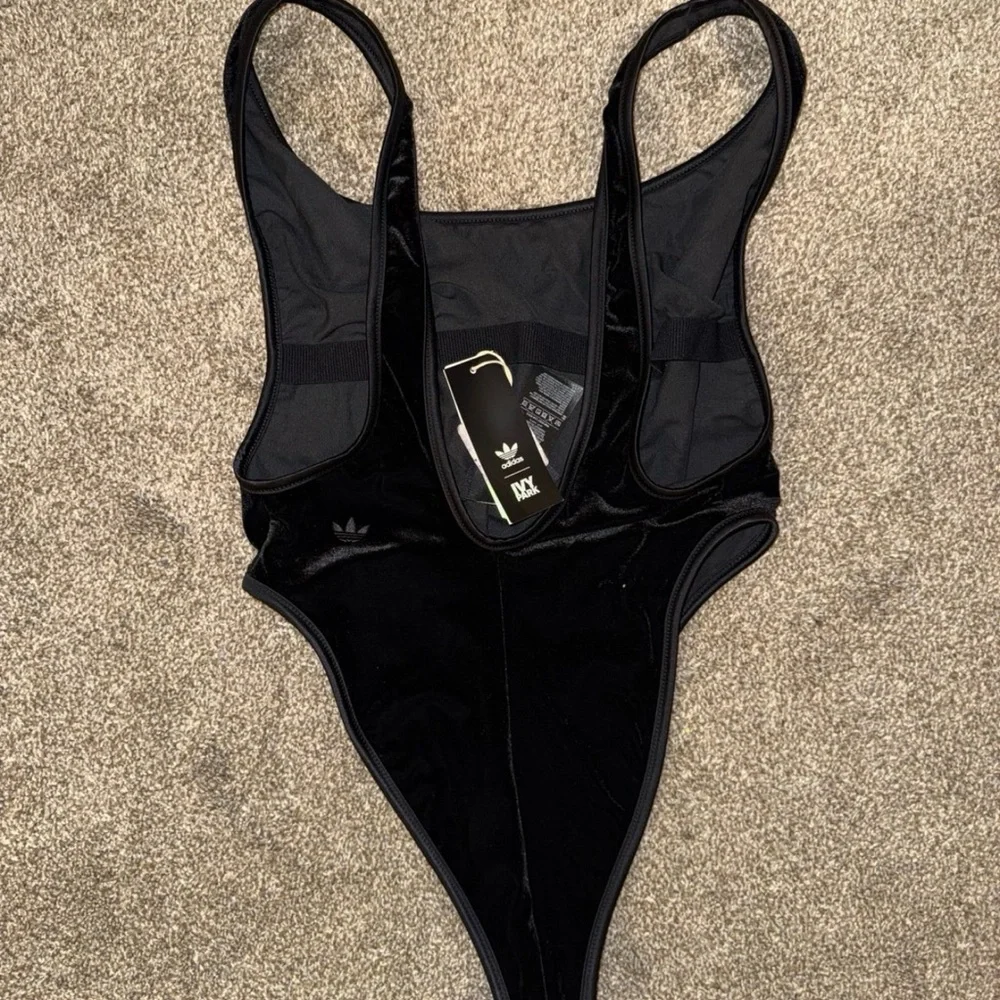 Adidas Ivy Park by Beyoncé Triple Black Velvet Body Suit - Picture 10 of 10